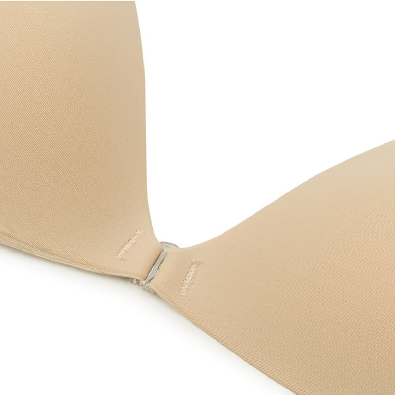 SAYFUT 2 Peice Strapless Bra Push up Reusable Silicone Women Self Adhesive  Sticky Backless Dresses and Wedding Party Bra, Multiple Styles and Sizes,  Beige/ Black - Walmart.com