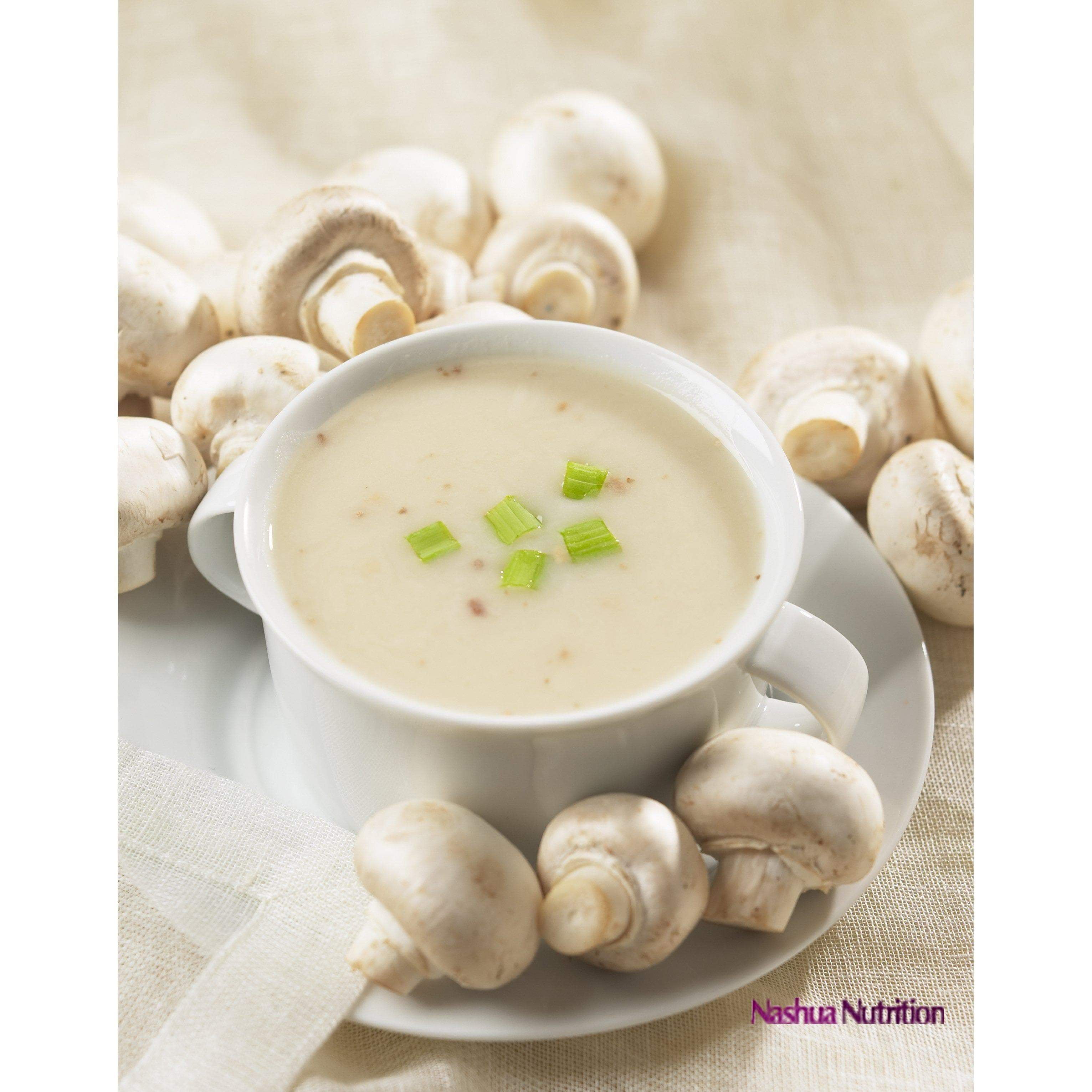 HealthSmart Cream of Mushroom High Protein Soup, Low Calorie, Low Carb