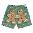 thumbnail image 7 of FORMRS Boys Swim Trunks Quick Dry Mesh Liner Boardshorts Sizes XS-XL, Christmas Gingerbread, 7 of 7