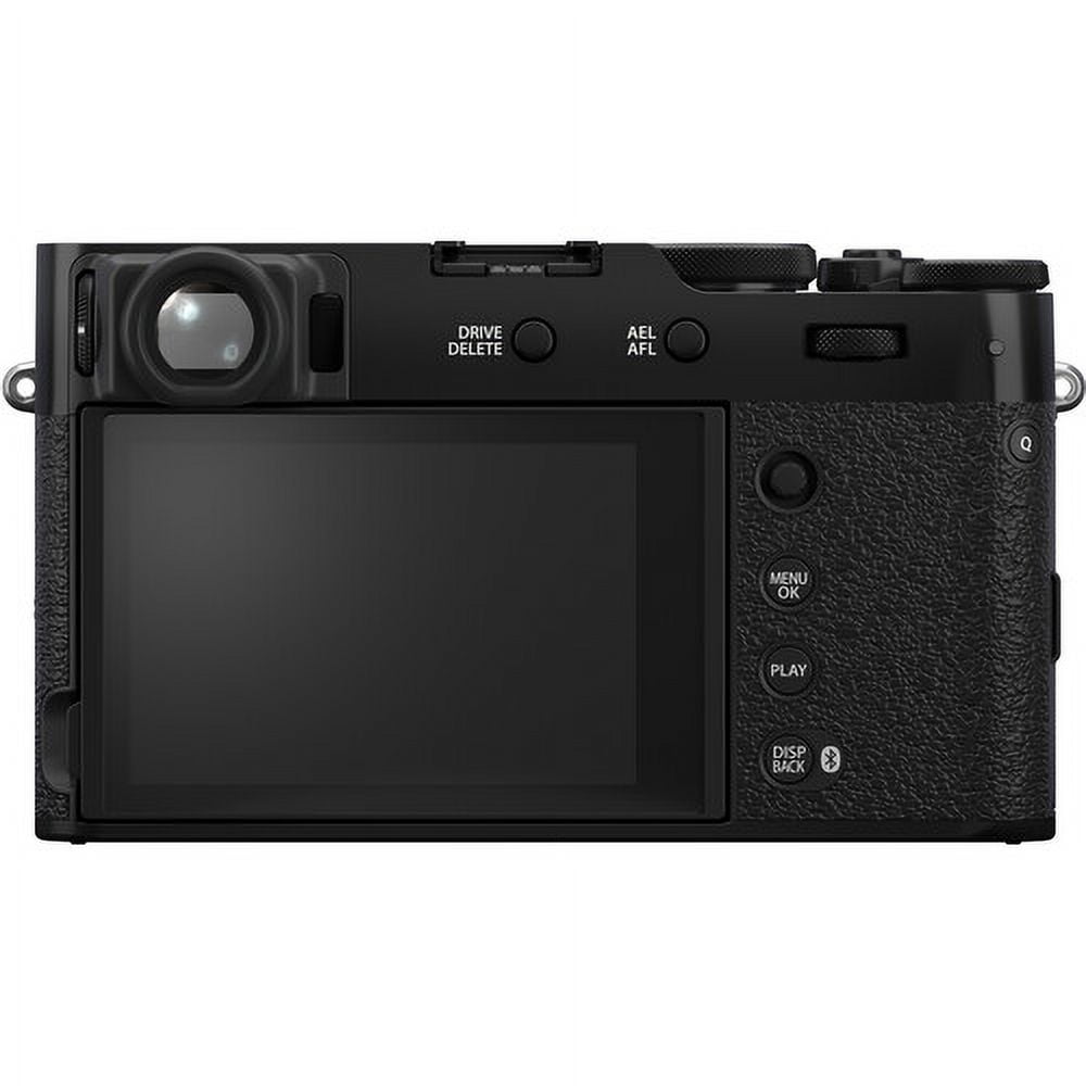 FUJIFILM X100VI Digital Camera (Black) (16821913) + 2 x 64GB Card + Card Reader + 2 x NP-W126 Battery + Charger + LED Light + Corel Photo Software + Case + Flex Tripod + Memory Card Wallet + More