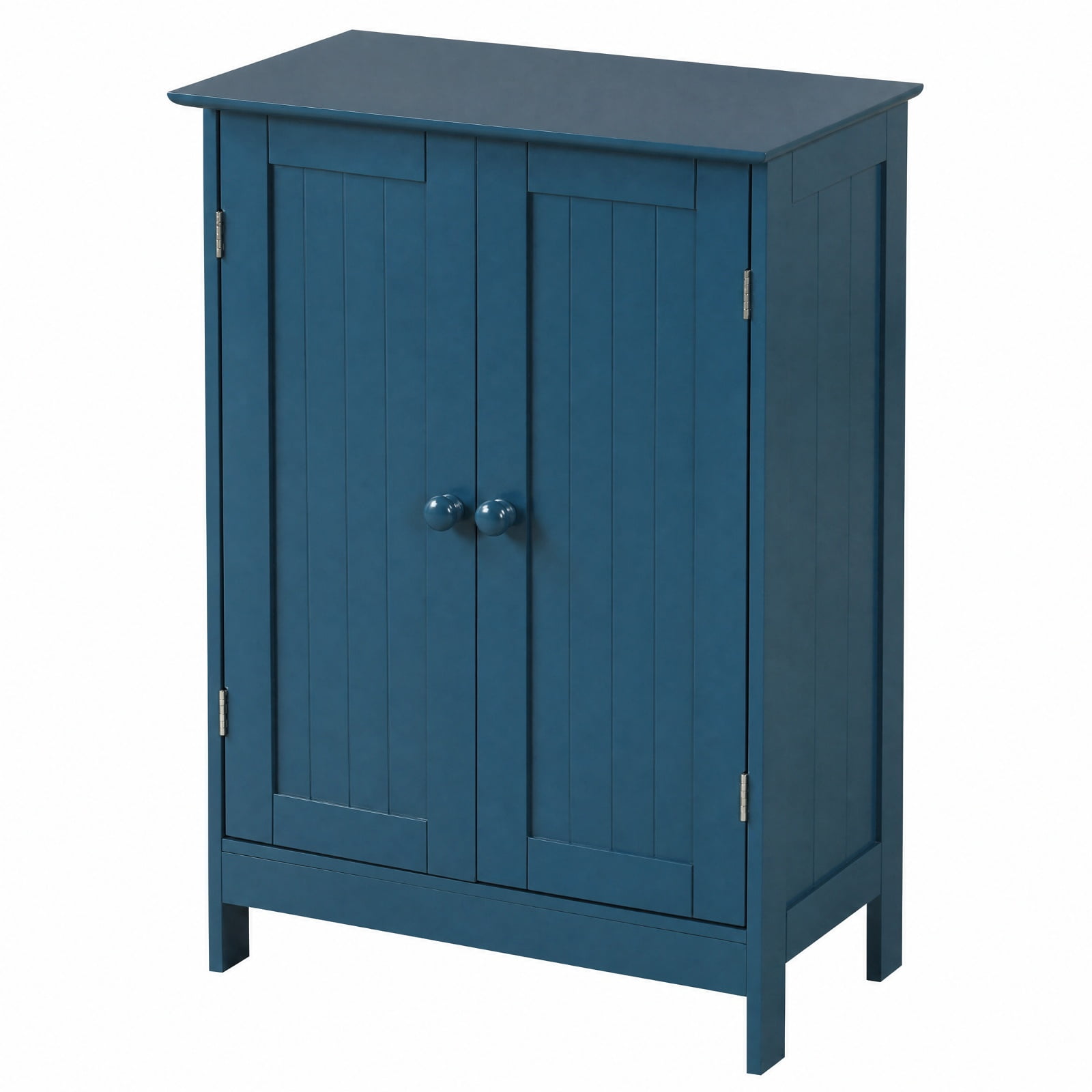 Vebreda Bathroom Storage Cabinet with 2 Doors and 3-Level Adjustable Shelf, 24 in Freestanding Storage Cabinet with Anti-Tip Kit, Blue