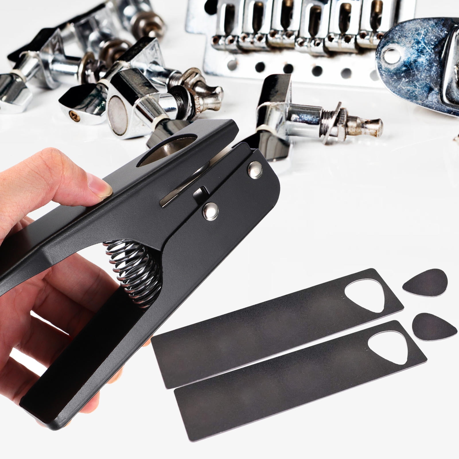 PAMINGONO 1Set Picks Making Puncher Tool for Guitar Accessory Creation in 7x3.1x1.8in Size