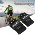 thumbnail image 3 of 2 guantes de ciclismo de medio dedo, transpirables y regulables, con acolchado que absorbe los golpes, antideslizantes, para hombres y mujeres, 3 of 5