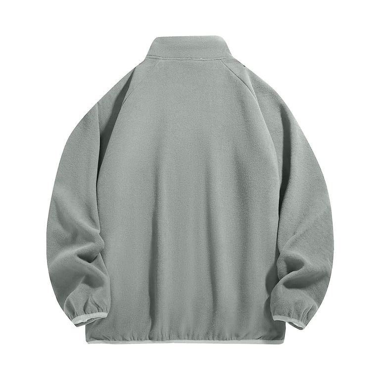 Donemore Men's Sporty Solid Windbreaker Jacket, Zipper Pockets