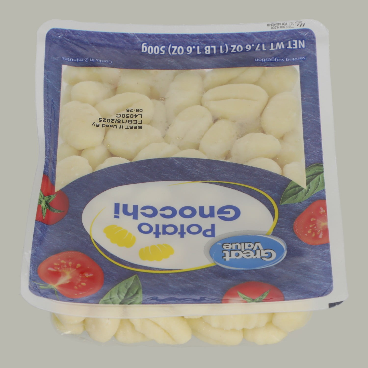 Great Value Potato Gnocchi, 17.6 oz