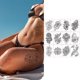 thumbnail image 1 of Etiqueta Engomada Del Tatuaje Temporal Cuerpo impermeable tatuaje Datura tatuaje temporal pegatina para hombres mujeres fiesta (2) Wdftyju Libre de BPA, 1 of 3