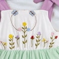 thumbnail image 4 of Faraee Robe d'Été Sans Manches à Fleurs Smockées pour Bébé Fille 0-3 Ans Robe Décontractée Boho de Plage Violette, 4 of 7
