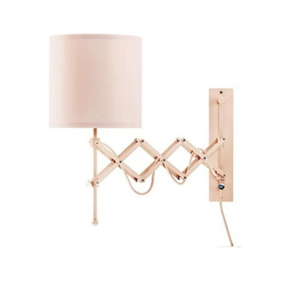 Modernluci Wall Sconce Lighting Led Lamp Modern Pink Plug In Cord Bedside Bedroom Light
