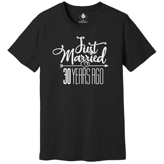 Just Married 30 Years Ago Shirt, 30Th Wedding Anniversary Shirt Unisex S-5XL Hot Trending Shirt, Vintage Birthday Gift