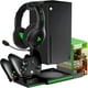 thumbnail image 1 of Soporte de refrigeración para Xbox Series X: estación de carga para dos mandos con dos baterías recargables, 10 ranuras para juegos y soporte para auriculares, 1 of 6