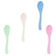 thumbnail image 5 of Zhuge Juego de 4 cucharas de sopa de paja de trigo, cucharas de ramen irrompibles de colores, cucharas pequeñas portátiles, fáciles de limpiar, aptas para lavavajillas, color rosa, 5 of 5