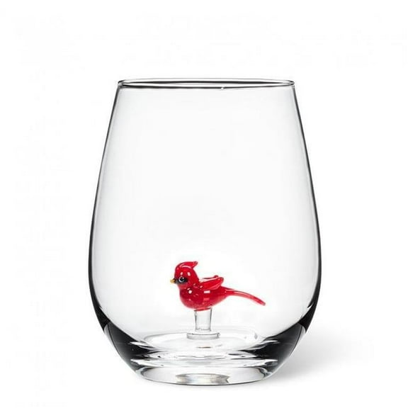 MDR Trading Inc. AB-27-VINO-029_Q01 Cardinal With Crest Stemless Wine Glass