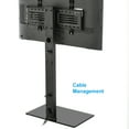 FITUEYES Universal TV Stand Base with Swivel Mount Height Adjustable