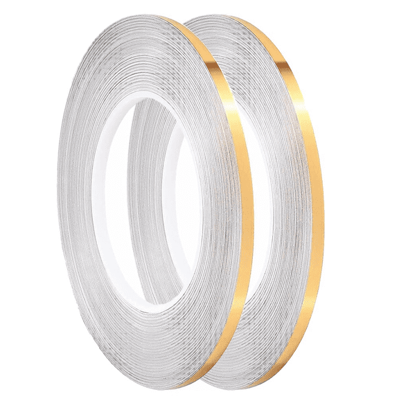 New Arrivals Craft Stripe Tape,Self-Adhesive Pinstripe Tape, (Gold)