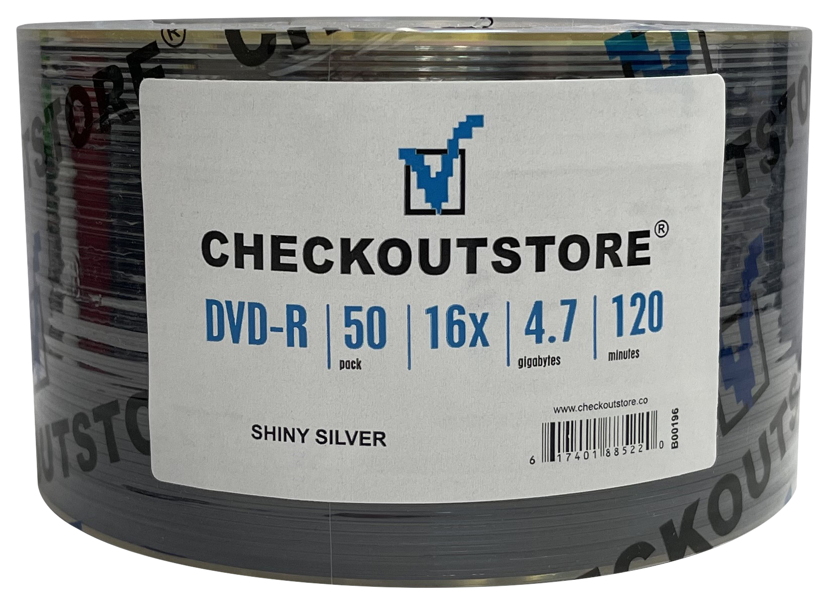 CheckOutStore 200 Grade A 16X DVD-R 4.7GB Shiny Silver (Shrink Wrap)