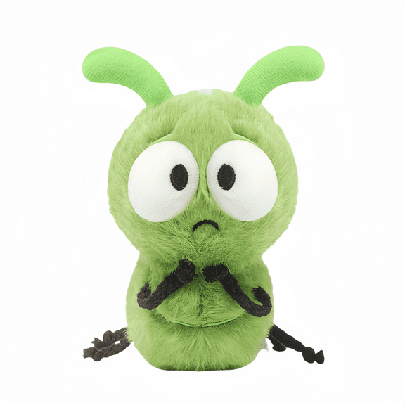 Green Hungry Caterpillar Plush Doll Pillow - Soft Insect Stuffed Animal Companion Toy - 6.5 Inches