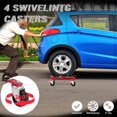 thumbnail image 3 of Metal Removable Iron Casing Car Wheel Jack 2 Piece Set, Mechanical 1500 Pound Car Slide Plate,12 Inch Wheel Vehicle Alignment Jack, Heavy Duty Roller With Ratchet Foot Pedal For Tire Car Repair Mobile, 3 of 8