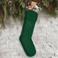 thumbnail image 3 of Twinkseal  Christmas Stockings, 18 Inches Large Size Christmas Stockings Cable Knitted Stocking Gifts, 3 of 4
