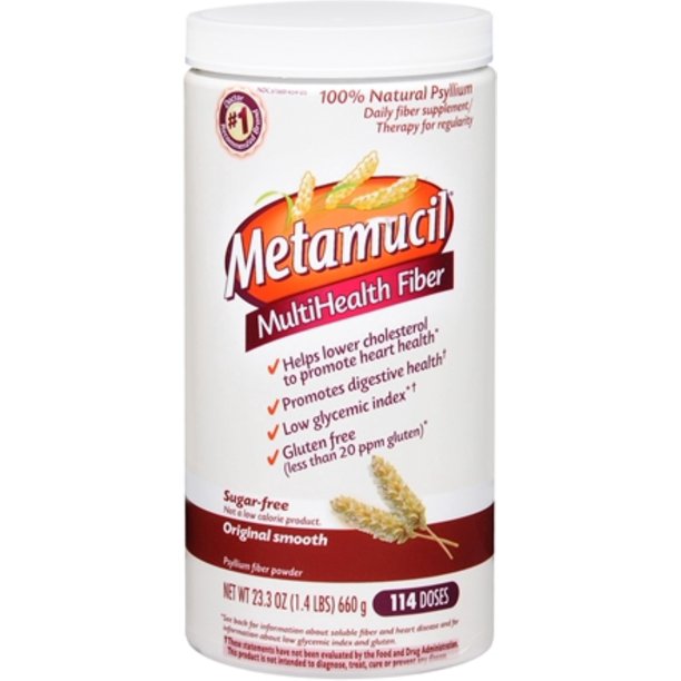 Metamucil Smooth Texture Sugar Free Unflavored 114 Each Pack Of 4 Walmart Com