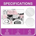 thumbnail image 4 of Geometric Placemats Set of 4, Modern Abstract Art Table Place Mats, Pink Grey Black Geometry Placemat for Kitchen Dining Table Decoration Indoor Outdoor 18"x12", 4 of 4