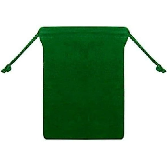 Hunter Green Velvet Gift Bags Available in 5x7 Colors
