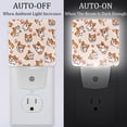 thumbnail image 2 of PhooArto Corgi Dog Paw Pattern Plug in LED Night Light Auto Sensor Dusk to Dawn Decorative Night for Bedroom, Bathroom, Kitchen, Hallway, Stairs, Baby's Room, Energy Saving, 2 of 7