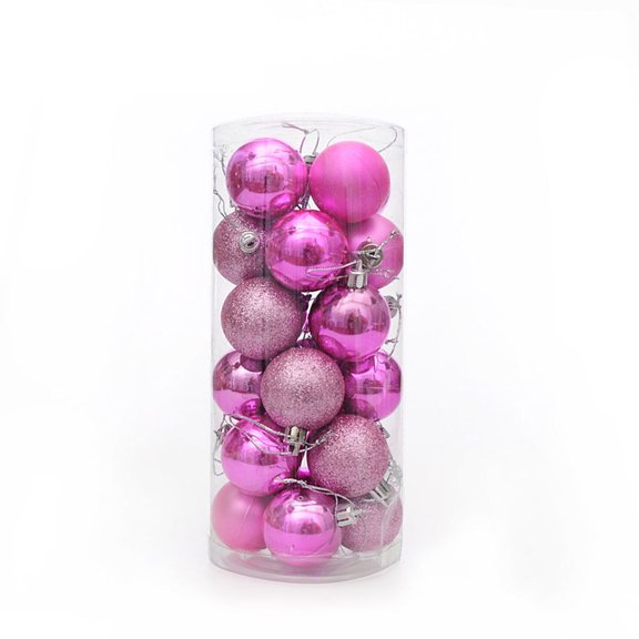CHGBMOK Christmas Ball Ornaments 24 Pack Shatterproof Baubles 4cm Hanging Tree Decor with Glossy Matte Glitter Finish