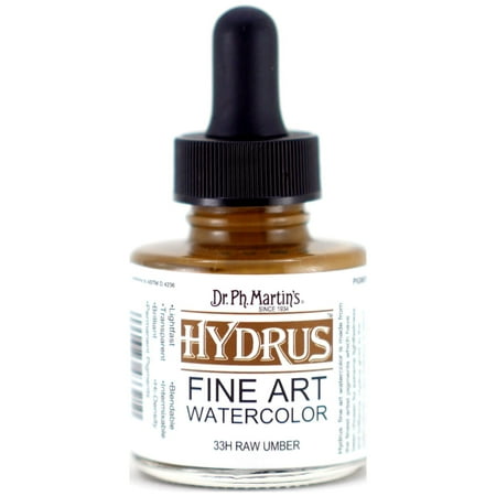 UPC: 0090385433210 | Dr. Ph. Martin s Hydrus Fine Art Watercolor  1.0 oz  Raw Umber (33H)