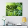 thumbnail image 2 of Scripture Walls For The Invisible Things Romans 1:20 Green Bible Verse Canvas Christian Wall Art Ready to Hang Unframed, 2 of 9