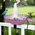 thumbnail image 5 of Hanging Bird Bath, Multi Functional Bird Bath Bubbler Birdbath Water Fountain Pump for Hummingbird Feeder Drinking, Bird Bath, Garden, Pool, and Pond, 5 of 7