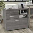 thumbnail image 2 of Hybrid Office Storage Cabinet with Drawers in Platinum Gray - Engineered Wood, 2 of 11