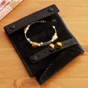 Personalized Mini Jewelry Roll, Black