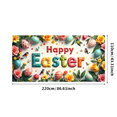 thumbnail image 3 of LUUFILx Easter Celebration Party Decoration Happy Easter Banner Background with Colorful Bunnies Eggs Spring Backdrop for Photography Props Festive Decor, 3 of 8