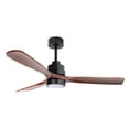 thumbnail image 1 of Ventilador De Techo 52" Luz LED 18W Biena Negro-Nogal negro, 1 of 6