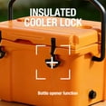 thumbnail image 2 of 25QT Portable Insulated Hard Cooler with Bottle Opener, Cup Holder & 5-Day Ice Retention, 2 of 8