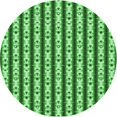 thumbnail image 1 of Ahgly Company Machine Washable Indoor Round Transitional Green Area Rugs, 6' Round, 1 of 7