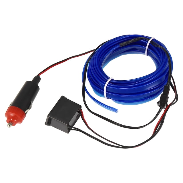 500cm Red LED EL Wire Neon Strip Light Lamp Kit Interior Trim Dash Atmosphere with Power Driver for Vehicle