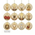 thumbnail image 4 of Clearance! 12PCS Christmas Ornaments DIY Pearl Diamond Art Kits for Adults & Kids, for Holiday Gifts & Window Hanging, Christmas Tree Decor, Angel Wings, 4 of 7