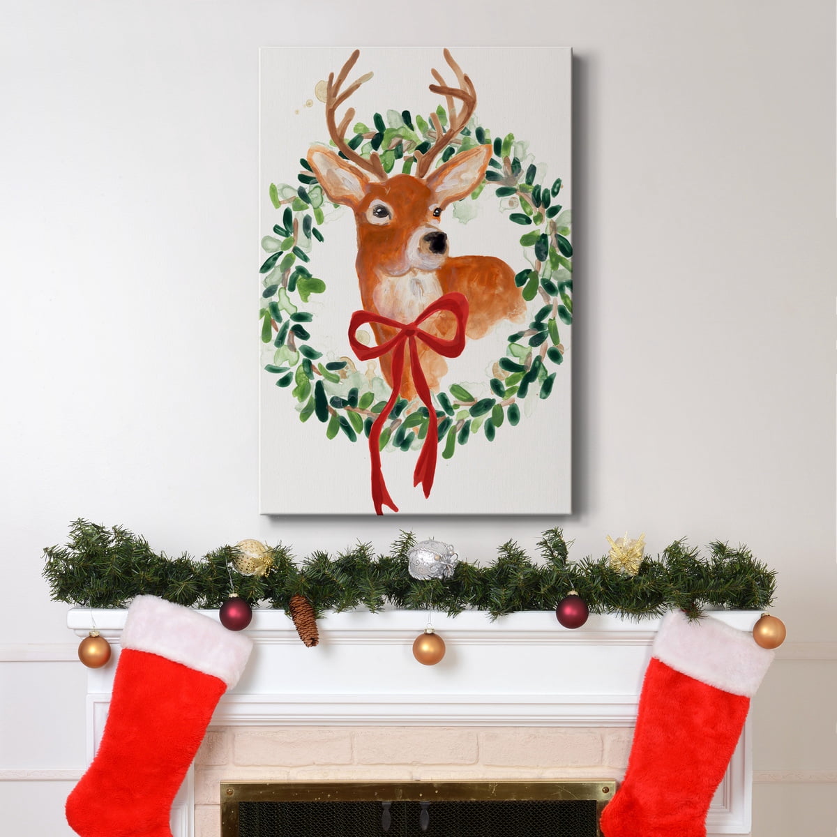 Woodland Holiday Collection B- Gallery Wrapped Canvas