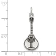 thumbnail image 4 of Sterling Silver Antiqued Mandolin Charm QC7763, 4 of 4