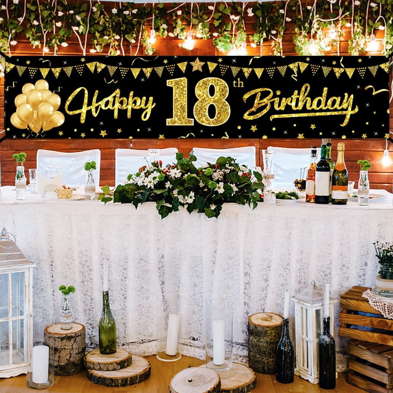 18th Birthday Party Table Decoration Ideas