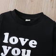 thumbnail image 5 of Child Kids Toddler Baby Boys Girls Letter Long Sleeve Sweatshirt Outfit Tops Size 2-3T, 5 of 8