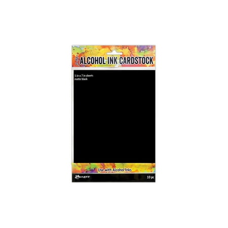 UPC: 0789541065487 | Ranger THoltz Alcohol Ink Crdstk Matte Black 10pc