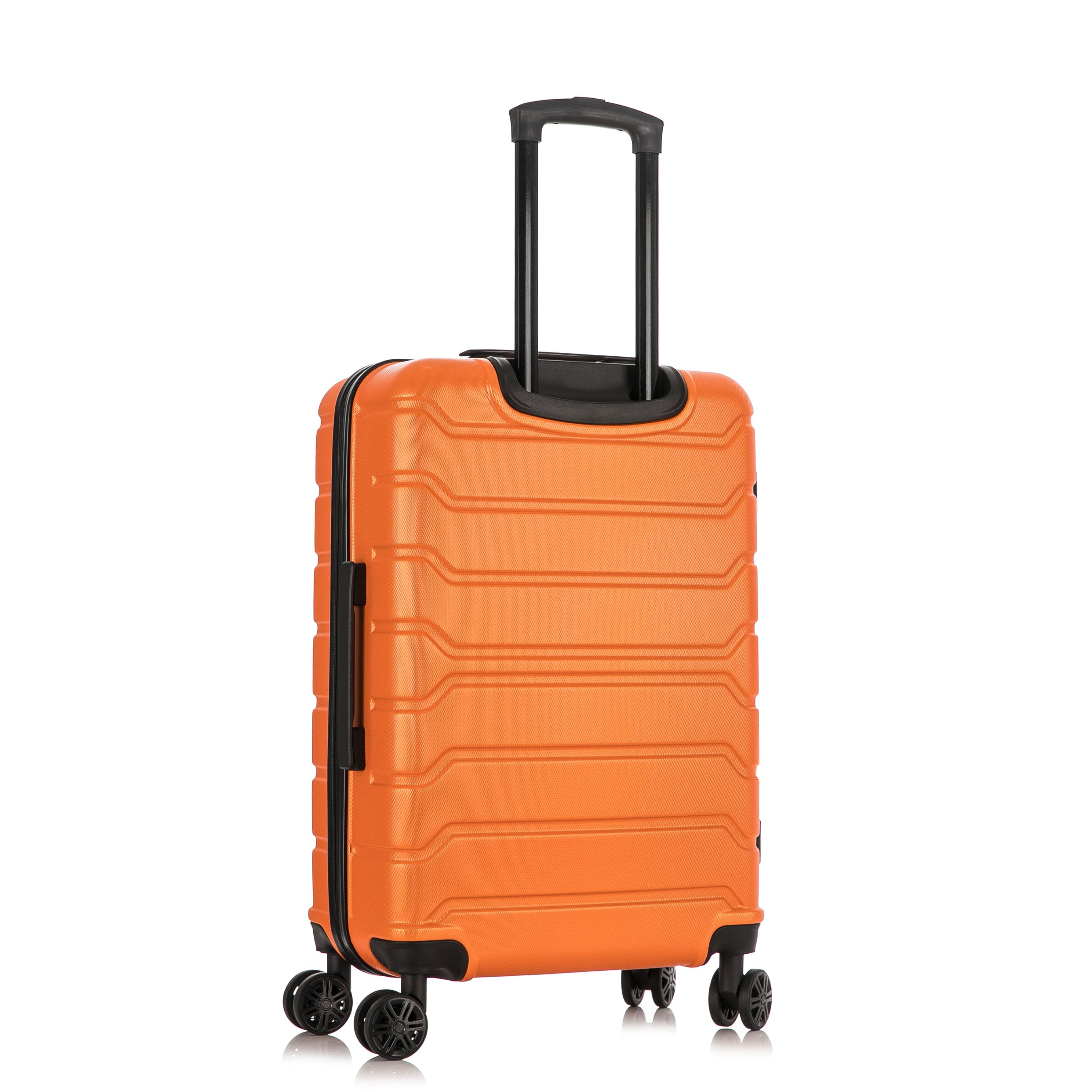 InUSA Trend 24" Hardside Lightweight Luggage with Spinner Wheels, Handle, and Trolley, Orange