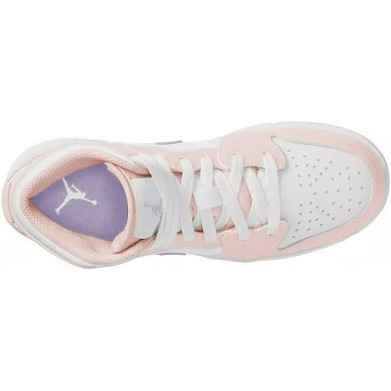 Big Kid's Jordan 1 Mid Pink Wash/Violet Frost-White (FD8780 601) - 6.5