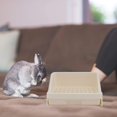 thumbnail image 2 of Caja de arena para gatos con cajón para jaula, cuerno de conejo, bandeja de arena para gatos, caja de arena colgante para animales pequeños, cuenco de alimentación, jaula, orinal, inodoro para, 2 of 4