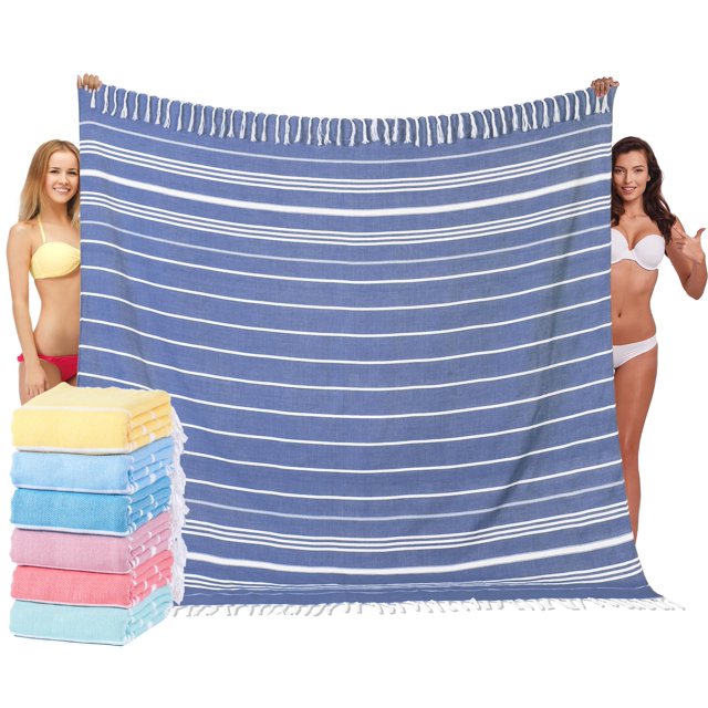 Towel Widdonen - Toalla de playa turca (216 x 191 cm, tamaño XXL)