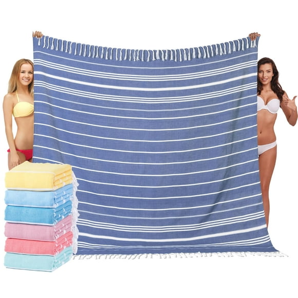 Towel Widdonen - Toalla de playa turca (216 x 191 cm, tamaño XXL)