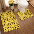 thumbnail image 2 of Xecao Dinosaur 2-Piece Vintage Seamless Anti-Skid Mat Set, featuring a stylish pattern for a safe and elegant toilet rug experience, 2 of 6