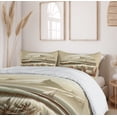 thumbnail image 3 of Ambesonne Nautical Duvet Cover Set, Floral Sea Shore and Boat, Queen, Grey Yellow Dark Salmon, 3 of 6